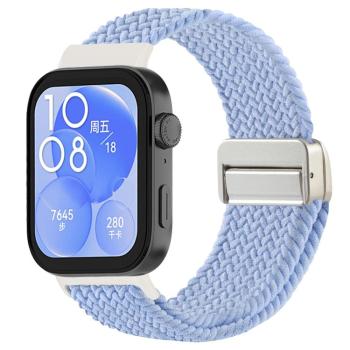 BRAIDED Nylonový remienok pre Huawei Watch Fit 4 / Fit 4 Pro FOG BLUE