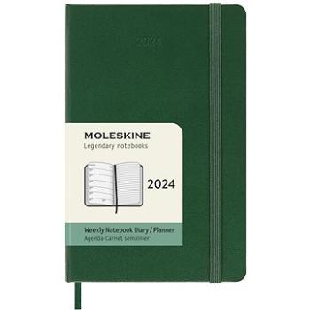 Moleskine 2024 S, tvrdé dosky, zelený (DHK1512WN2Y24)