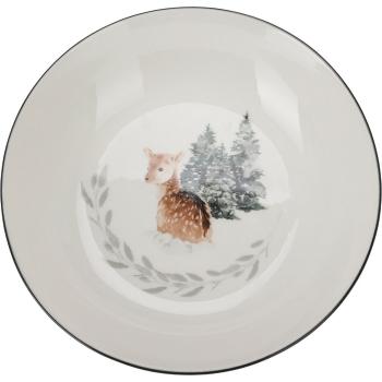 Porcelánový hlboký tanier Winter Fawn, 20 x 4,5 cm