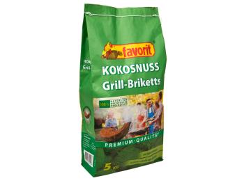 FAVORIT Grilovacie brikety KOKOSOVÉ 5 kg