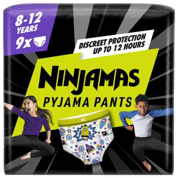 NINJAMAS Nohavičky plienkové Pyjama Pants Kosmické lode, 9 ks, 8 rokov, 27kg-43kg