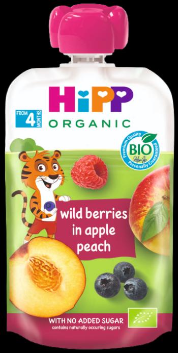 HIPP BIO 100% ovocie Jablko-Broskev-Lesné ovocie 100 g