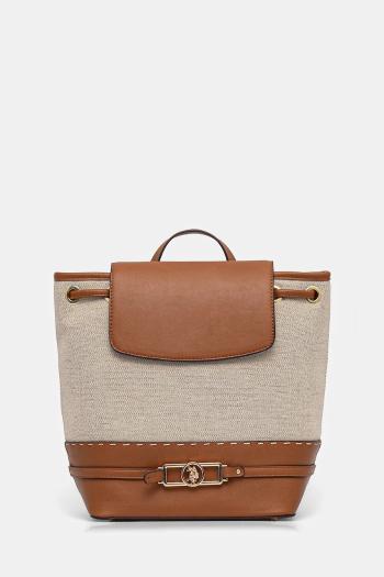 Ruksak U.S. Polo Assn. Marple dámsky, béžová farba, malý, jednofarebný, BEUQM8640WC2