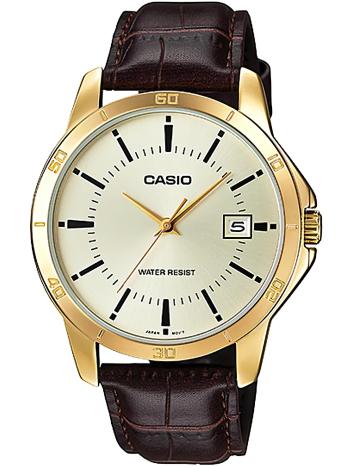 CASIO MTP-V004GL 9A PÁNSKE HODINKY (zd046c) + KRABIČKA