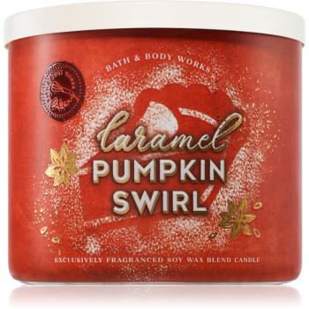 Bath & Body Works Caramel Pumpkin Swirl vonná sviečka 411 g