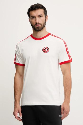 Bavlnené tričko adidas Originals Cali Tee pánske, biela farba, s potlačou, JD0716