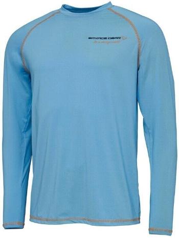 Savage Gear Horgászpóló Aqua UV Long Sleeve Tee Bonnie Blue XL