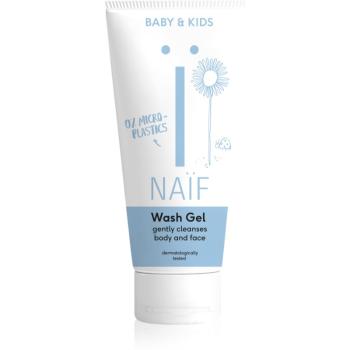 Naif Baby & Kids Wash Gel čistiaci a umývací gél pre deti a bábätká na telo a tvár 200 ml