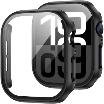 Tech-Protect Defense 360 puzdro so sklom na Apple Watch 10 46mm, čierne