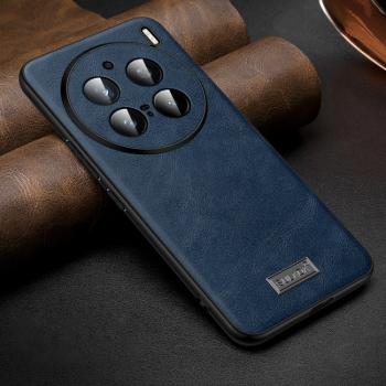 SULADA LEATHER Ochranný kryt Vivo X200 Pro 5G modrý