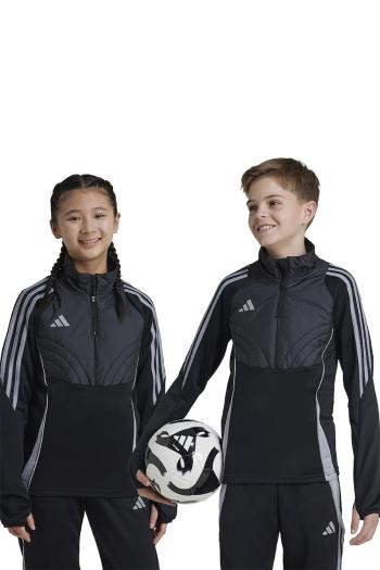Detská mikina adidas Performance čierna farba, s potlačou, IM9970
