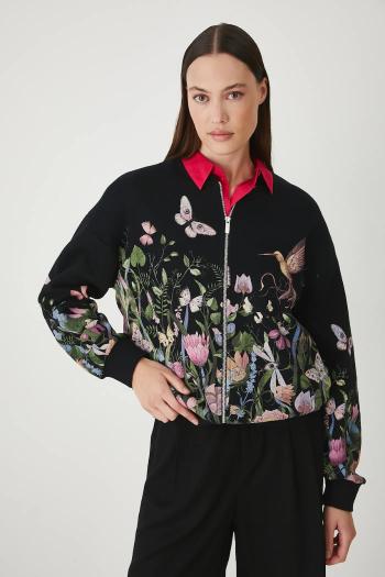 Mikina Medicine čierna farba, s potlačou