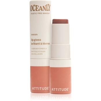 Attitude Oceanly Plastic Free Makeup lesk na pery s hydratačným účinkom odtieň Ginger 3.4 g