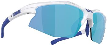 Bliz Hybrid 52806-03 White w Blue Logo/Smoke w Blue Multi plus Spare Lens Orange And Clear Cyklistické okuliare