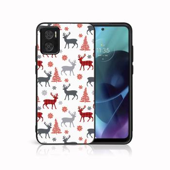 MY ART Kryt s vianočným dizajnom Motorola Moto E22 / E22i DEER (068)