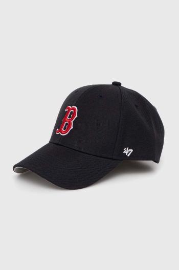 Detská baseballová čiapka 47 brand MLB Boston Red Sox tmavomodrá farba, s nášivkou, BMVP02WBV