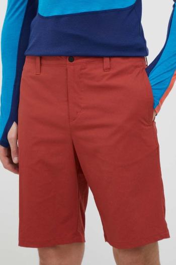 Turistické šortky Jack Wolfskin Desert červená farba, 1508341