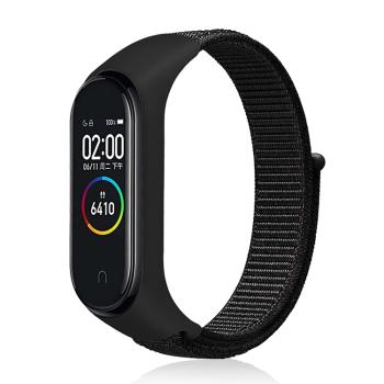 NYLON Vymeniteľný remienok pre Xiaomi Smart Band 7 čierny