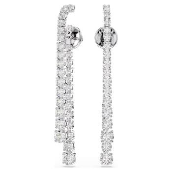 Swarovski Oslnivé dlhé náušnice 2v1 so zirkónmi Matrix 5709257