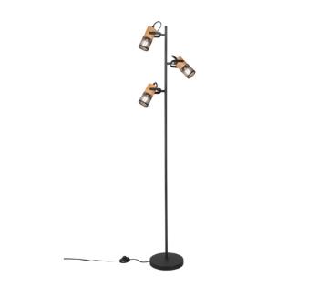 Stojaca lampa Trio Tosh čierna 404300332
