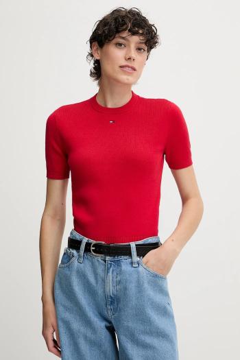Bavlnený sveter Tommy Jeans tmavomodrá farba, DW0DW19336