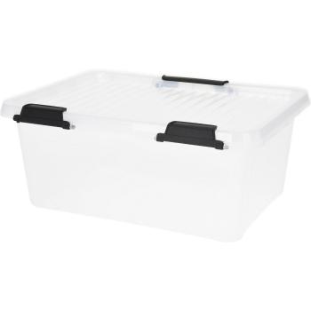 Úložný box na kolieskach Transparent, 40 x 30 x 17 cm