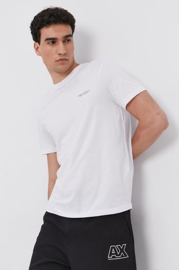Bavlnené tričko Armani Exchange biela farba, s potlačou, 8NZT91 Z8H4Z NOS