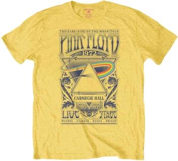 Pink Floyd Tričko Carnegie Hall Poster Unisex Yellow M