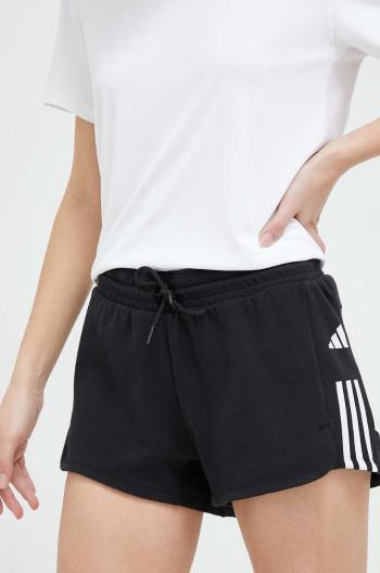 Tréningové šortky adidas Performance Training Essentials čierna farba, s potlačou, stredne vysoký pás