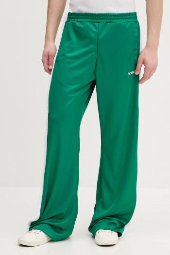 Tepláky Fiorucci Puffy Piping Track Trousers pánske, zelená farba, s nášivkou, U02SPBPA057PL01GN02