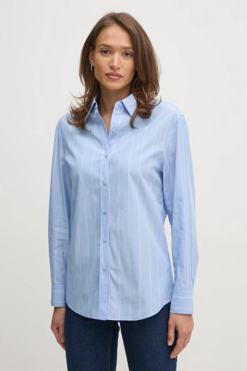 Bavlnená košeľa Calvin Klein dámska, regular, s klasickým golierom, K20K207670