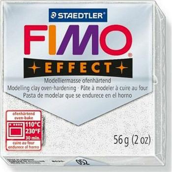 FIMO Gyurma, 57 g, égethető, FIMO "Effect", csillámos fehér