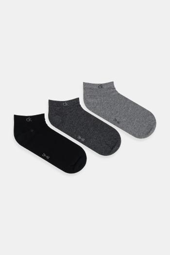 Ponožky Calvin Klein 3-pak šedá farba, 701234366