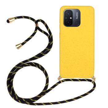 ROPE Kryt so šnúrkou Xiaomi Redmi 12C žltý