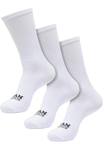 Urban Classics Simple Flat Knit Socks 3-Pack white - 43–46