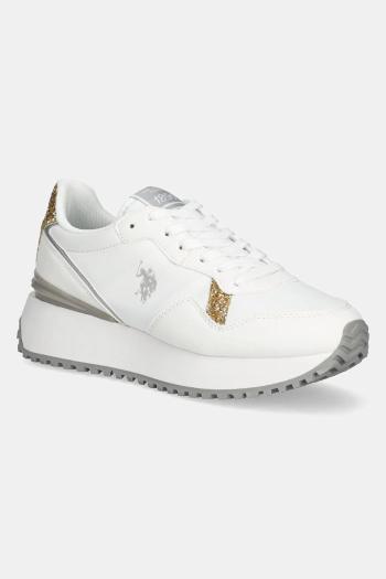 Tenisky U.S. Polo Assn. BAYLE dámske, biela farba, BAYLE003W/5NU2