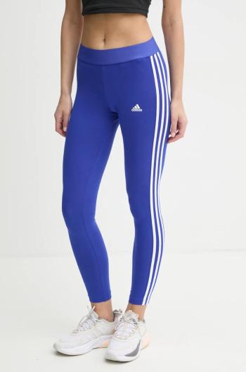 Legíny adidas Essentials dámske, fialová farba, s nášivkou, IY4194