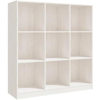 Shumee deliaca stena biela 104 × 33,5 × 110 cm masívna borovica, 809973