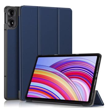 LEATHER Zaklápací kryt pre Xiaomi Redmi Pad Pro / Pad Pro 5G modrý