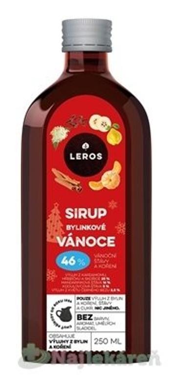 LEROS Sirup Bylinkové Vianoce 250 ml