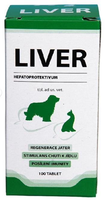 Liver tablety na ochranu pečene pre psov a mačky 100tbl