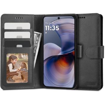 Tech-Protect Wallet knižkové puzdro na Motorola Moto G55 5G, čierne