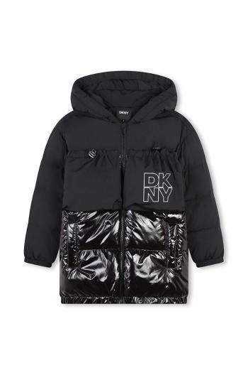 Detská bunda Dkny čierna farba, D60234