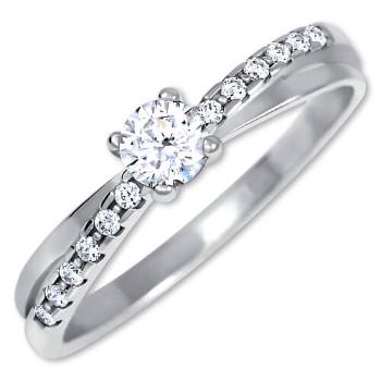 Brilio Silver Strieborný zásnubný prsteň 426 001 00541 04 55 mm