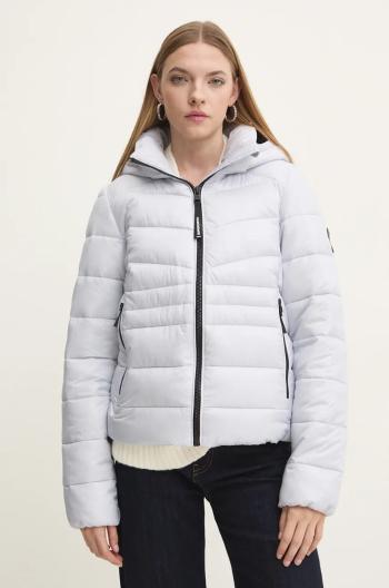 Bunda Superdry dámska, šedá farba, zimná, W5011724A-B9M