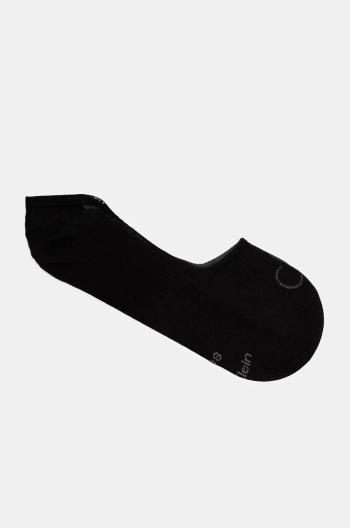 Ponožky Calvin Klein 2-pak dámske, čierna farba, 701228800