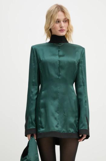 Šaty MM6 Maison Margiela zelená farba, mini, priliehavá, S62DA0036.S41355