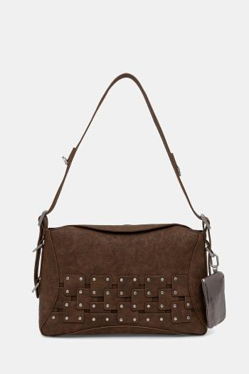 Kabelka Desigual NEW PATCH 2 CHOCO hnedá farba, 25WAXPBP