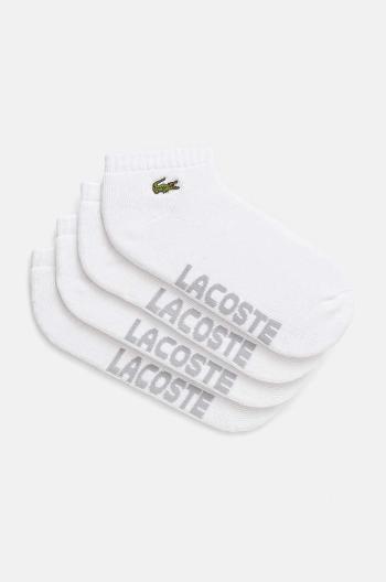 Ponožky Lacoste 2-pak biela farba, RA2653