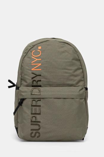 Ruksak Superdry dámsky, zelená farba, veľký, s nášivkou, W9110371A-VCH